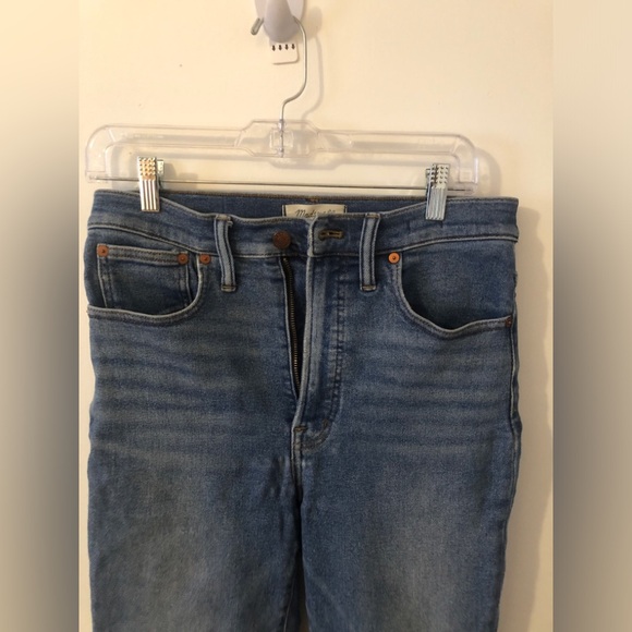Madewell The Perfect Vintage Crop Jean High Rise Medium Wash Blue Size 28 - Picture 3 of 9